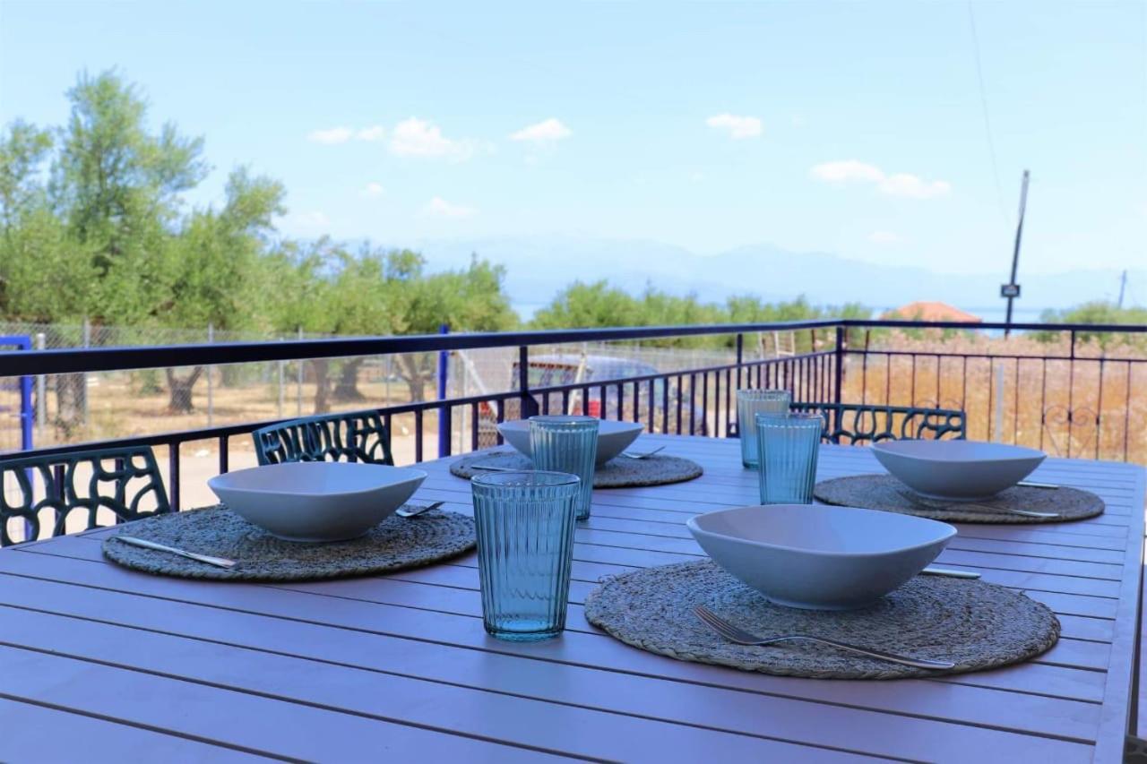 Villa Blue Cocoon - Chrani Messinia Peloponnese- Sea View 800 M From Beach ภายนอก รูปภาพ