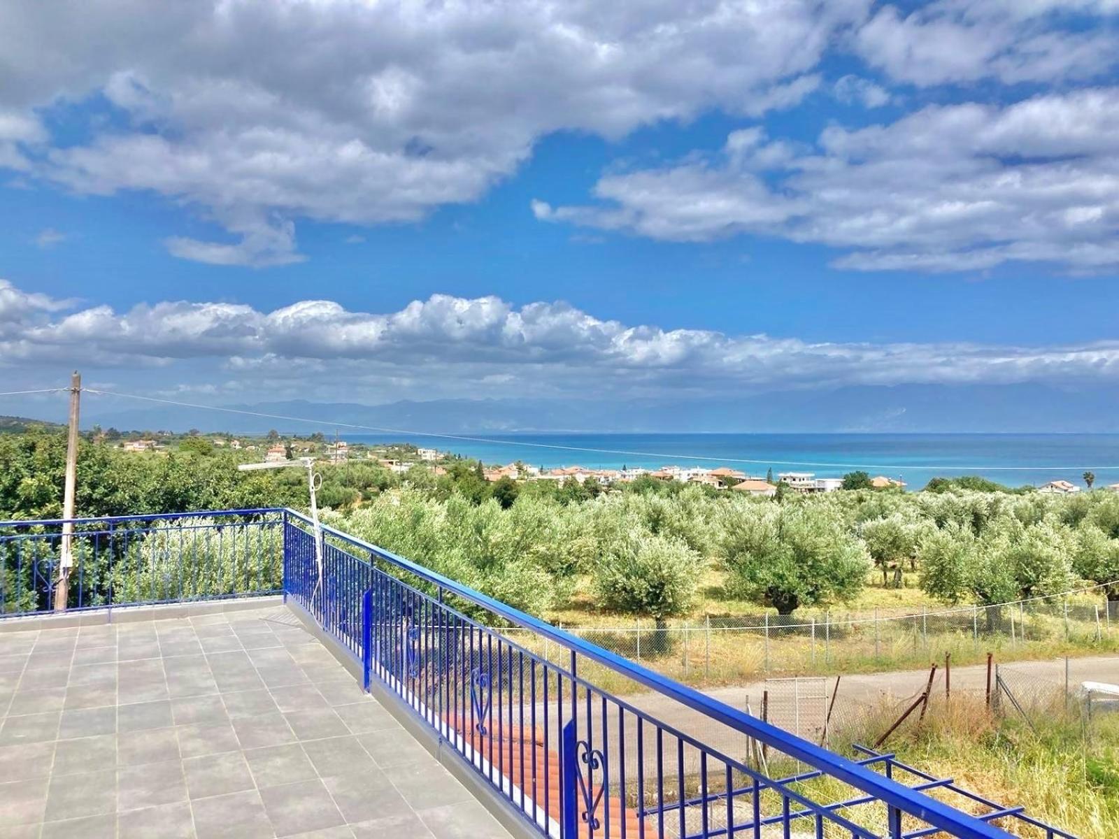 Villa Blue Cocoon - Chrani Messinia Peloponnese- Sea View 800 M From Beach ภายนอก รูปภาพ